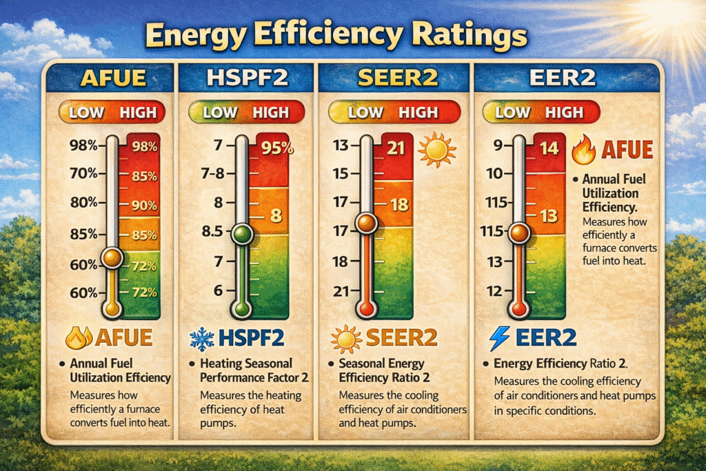 A residential HVAC system workflow 